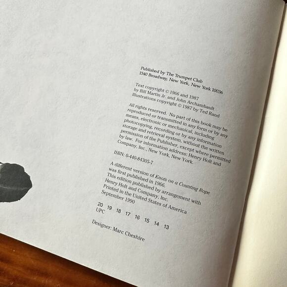 Vintage 1987 Knots On A Counting Rope Native American Paperback Book - Picture 2 of 7